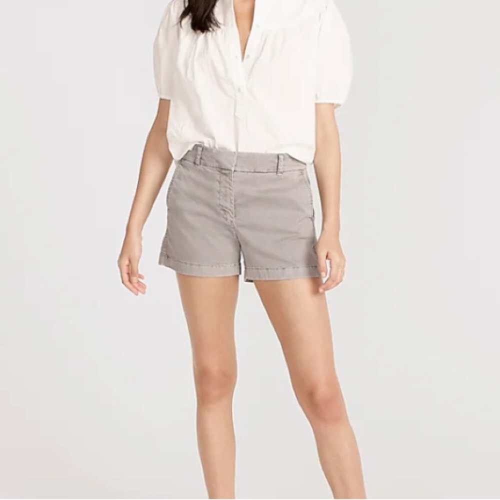 J. Crew Women's Light Gray Cotton Shorts